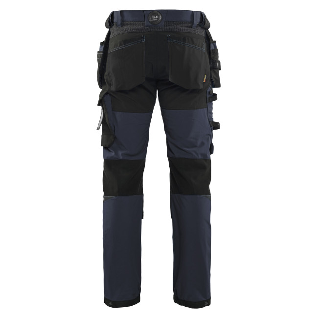 Ambachtsman stretch broek 4D Donkermarine/Zwart - Blaklader