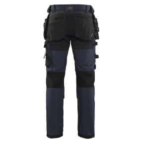 Pantalon artisan stretch 4D Marine foncé/Noir - Blaklader
