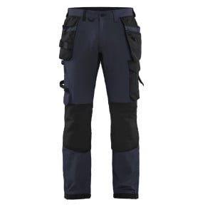 Pantalon artisan stretch 4D Marine foncé/Noir - Blaklader