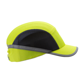 Casquette anti-HEURT AEREE COTON/MESH JAUNE HV VISIERE 5CM - COVERGUARD