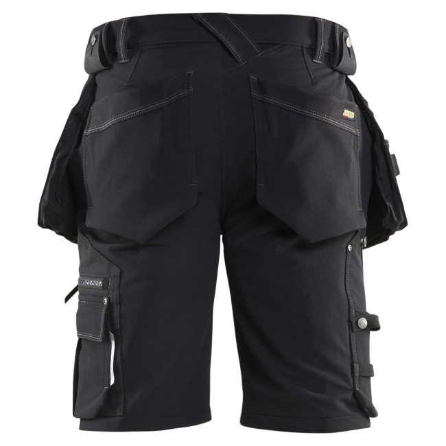 Short X1900 artisan stretch 4D Noir - Blaklader