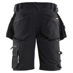 Short X1900 artisan stretch 4D Noir - Blaklader