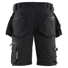Short X1900 artisan stretch 4D Noir - Blaklader