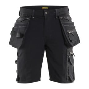 Short X1900 artisan stretch 4D Noir - Blaklader