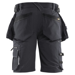 Short X1900 ambachtsman stretch 4D Donkergrijs/Zwart - Blaklader