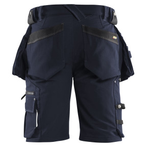Handwerker Stretch-Shorts X1900 4D Marineblau/Schwarz - Blaklader