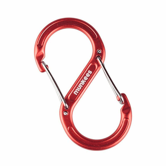 Mousqueton forgé en forme de S (80 mm) Rouge - Munkees