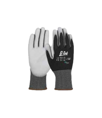 Lot de 6 gants tricotés G-TEK 3RX en PET recyclé Gris/Noir - PIP