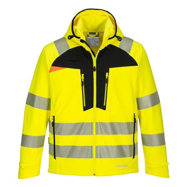 Softshell Vest HV DX4 Geel/Zwart - Portwest