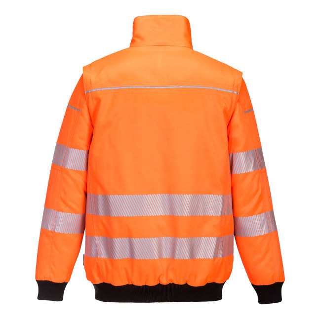 Blouson PW3 haute visibilité 3-en-1 orange - Portwest