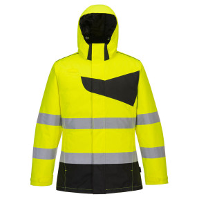 Parka zimowa wysokiej widoczności PW2 żółta - Portwest
