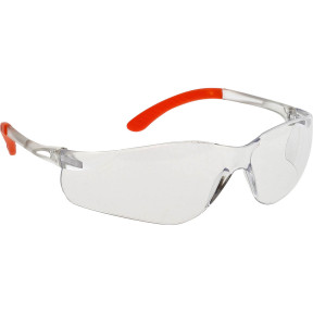 Okulary ochronne Pan View PW38 pomarańczowe/bezbarwne - Portwest