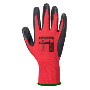 Flex Grip latex handschoenen rood/zwart - Portwest