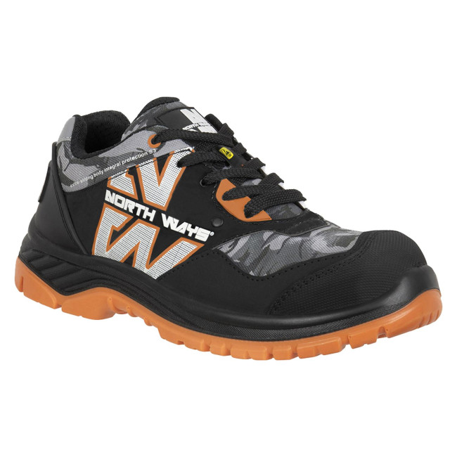POWELL - LAGE SCHOENEN ZWART/WOODLAND