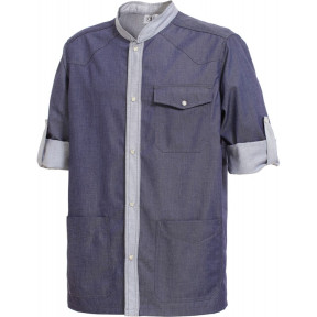 Tunique homme Lenny manches transformables Denim - Hasson