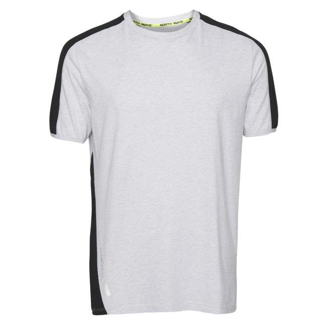 Tee-shirt à manches courtes pour homme Andy blanc chiné - North Ways