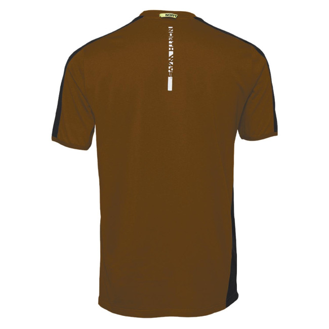T-shirt met korte mouwen voor heren Andy camel - North Ways
