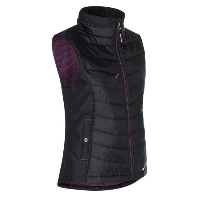 CONSTANCE - ÄRMELLOSE JACKE SCHWARZ/ FUCHSIA