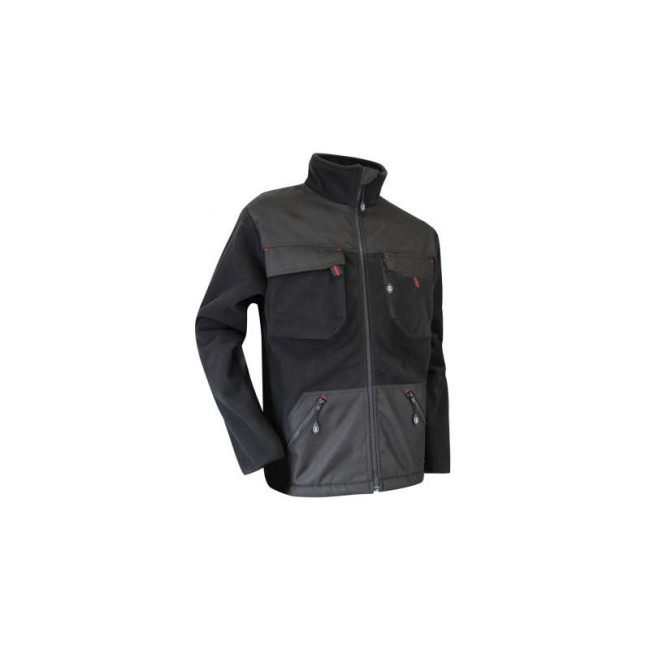 Fleecejacke Schwarz - BETON - LMA - Gebraucht - Guter Zustand - Gr. L