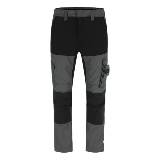 Pantalon de travail multipoches court Hector Charbon et noir - Herock