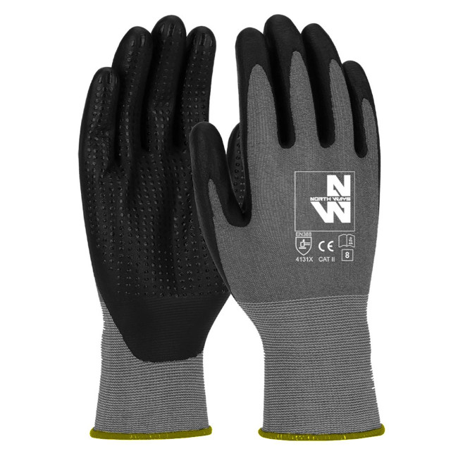 Criss Schutzhandschuhe mit Touchscreen-Fingerspitzen grau - North Ways
