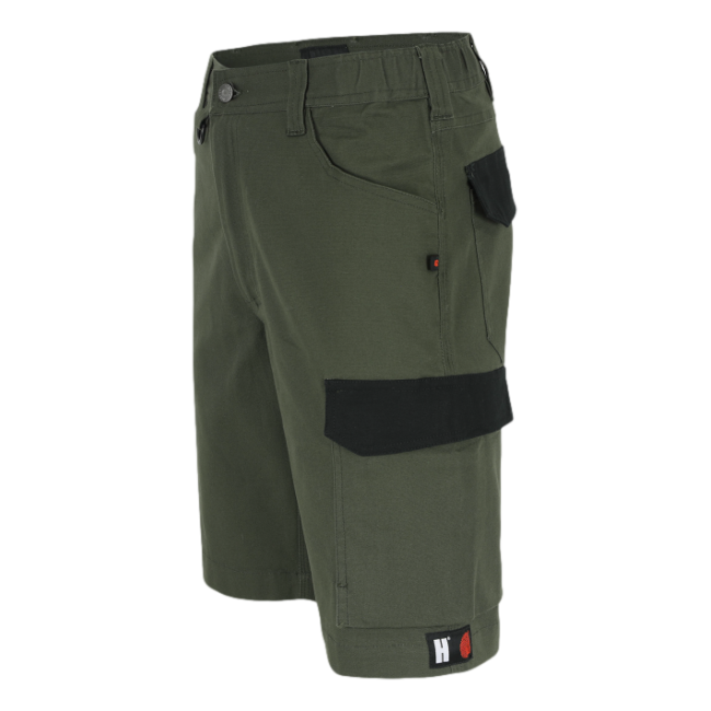 Short Bargo Donkerkhaki en zwart - Herock