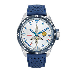 MONTRE PATROUILLE DE FRANCE ATHOS 8 cuir bleu