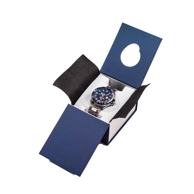 MONTRE PATROUILLE DE FRANCE ATHOS 8 argent et bleu