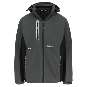 Veste softshell multipoches Taris gris/noir - Herock