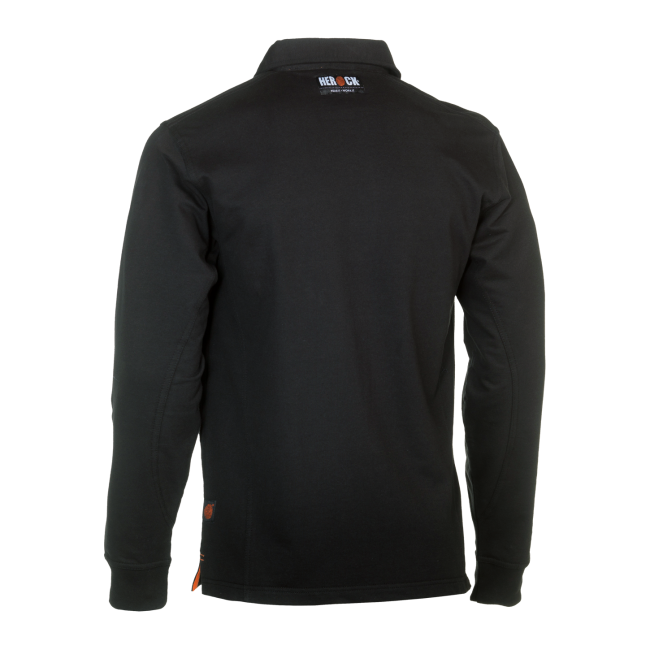 Polo de travail à manches longues Troja noir - Herock
