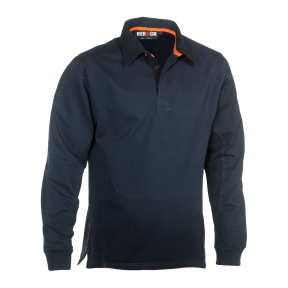 Polo de travail à manches longues Troja bleu marine - Herock