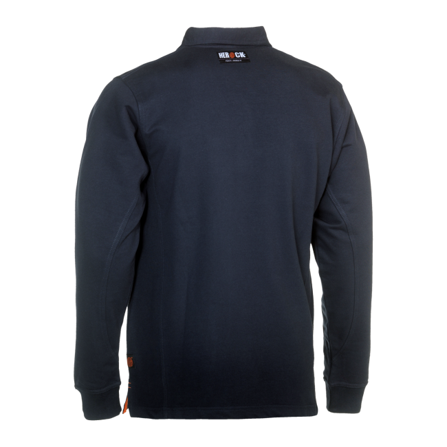 Arbeitspolo Troja langarm marineblau - Herock