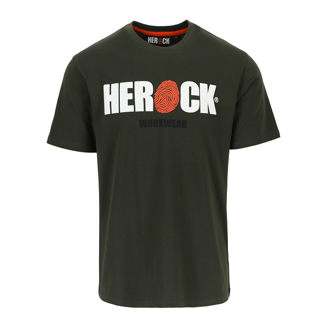 T-shirt met korte mouwen Eni donkerkaki - Herock