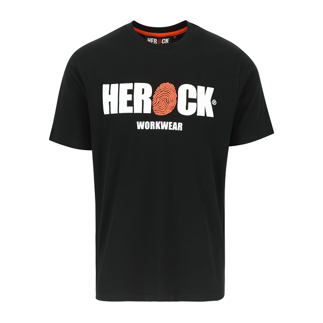 T-shirt z krótkimi rękawami Eni czarny - Herock