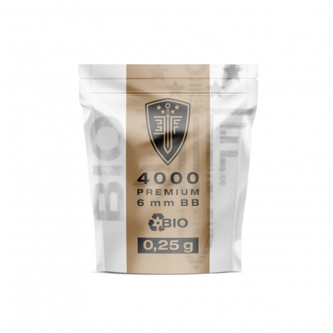 Kulki BBS 6mm ELITEFORCE bio białe 0.25g saszetka x4000 - Umarex