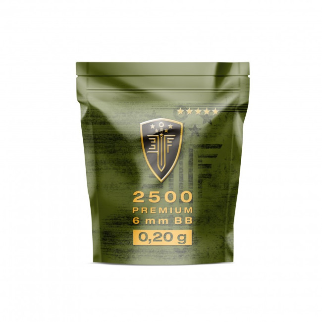 Kulki BBS 6mm ELITEFORCE białe 0.2g saszetka x2500 - Umarex