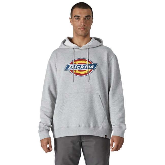 Sweat à capuche avec logo gris chiné - Dickies