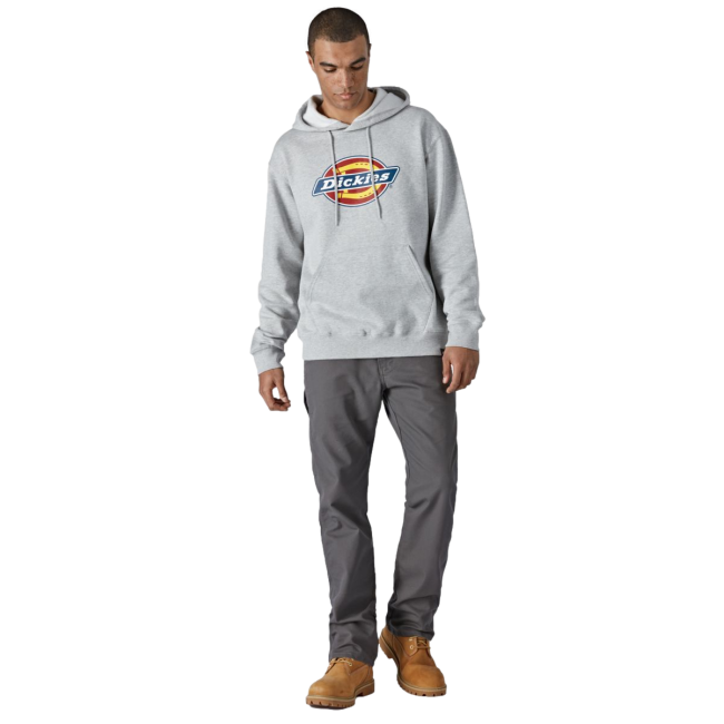 Hoodie met logo grijs gemêleerd - Dickies