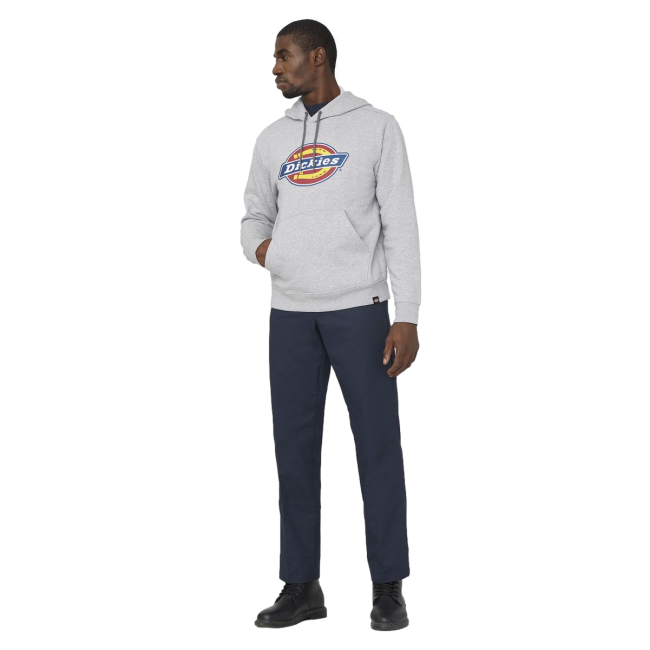 Hoodie met logo grijs gemêleerd - Dickies