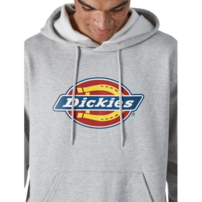 Sweat à capuche avec logo gris chiné - Dickies