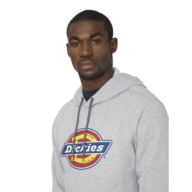 Hoodie met logo grijs gemêleerd - Dickies