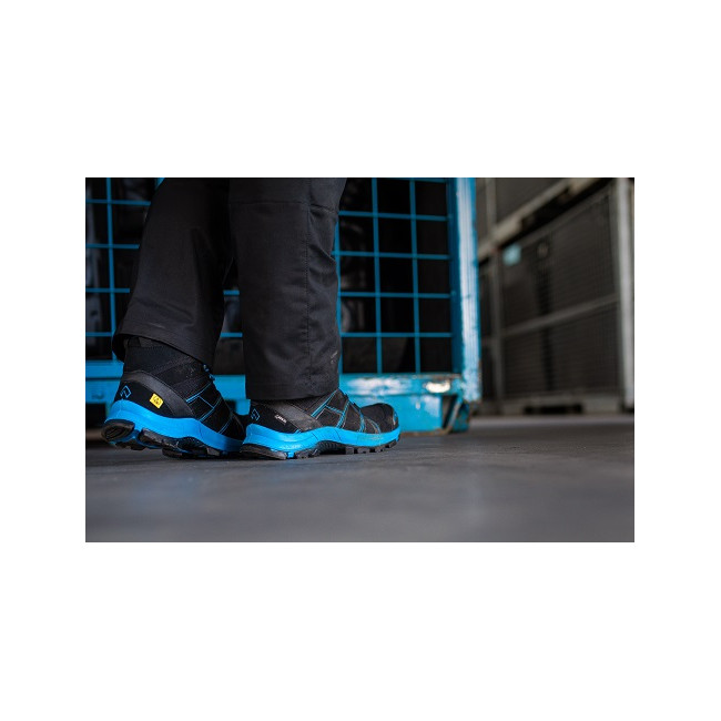 Veiligheidsschoenen Black Eagle Safety 40.1 mid S3 zwart en blauw - Haix
