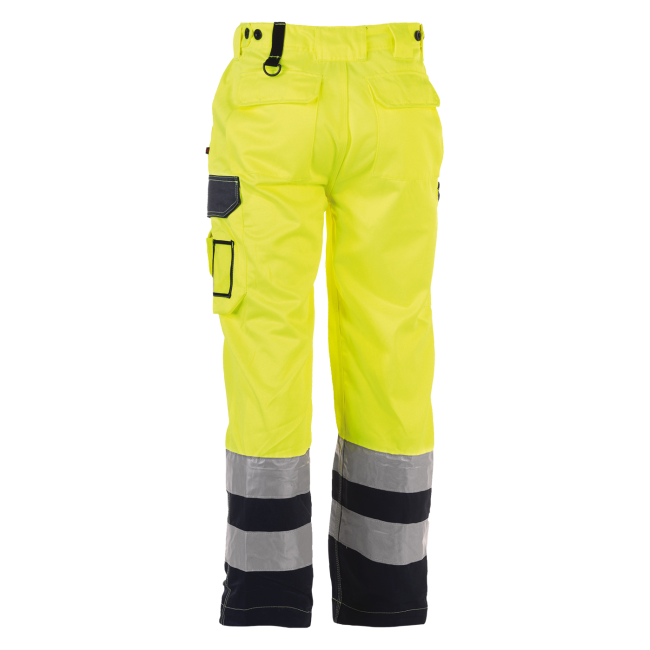 Warnschutz-Arbeitshose Olympus Gelb und Marineblau - Herock