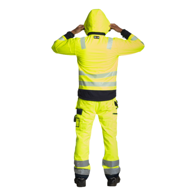 Warnschutz-Arbeitshose Olympus Gelb und marineblau - Herock