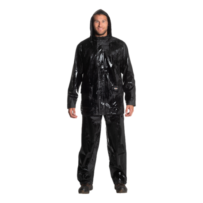Veste de pluie blister Triton Noir - Herock