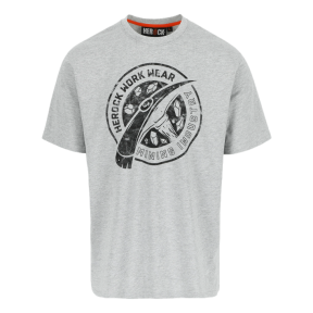T-shirt z krótkimi rękawami Worker Jasnoszary - Herock