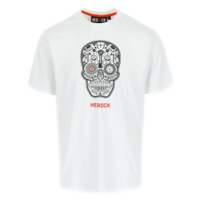 T-shirt manches courtes Skullo Blanc - Herock