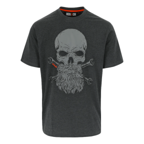 T-shirt z krótkimi rękawami Maximus Ciemnoszary melanż - Herock