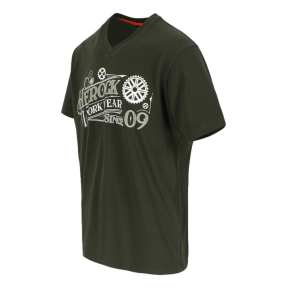 T-shirt manches courtes Barber Kaki foncé - Herock