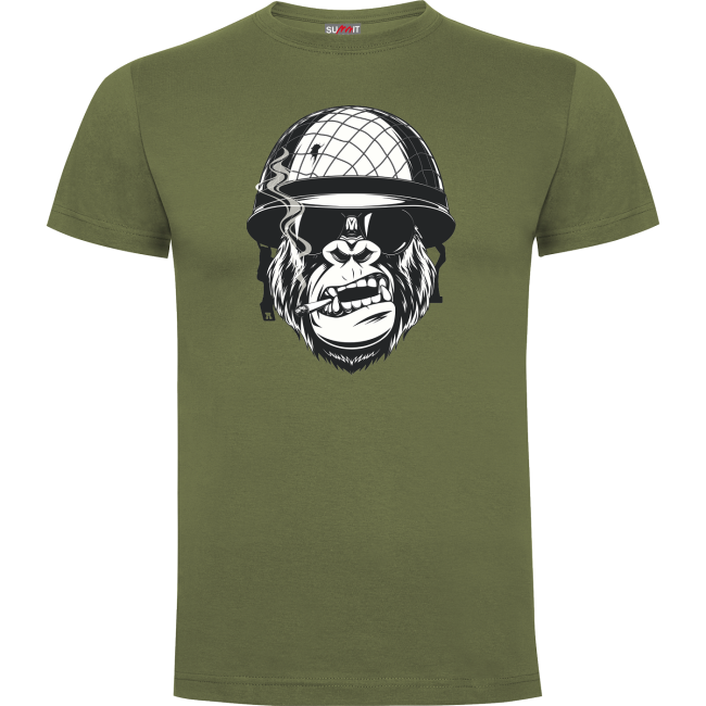 T-Shirt Gorilla Olivgrün - Army Design by Summit Outdoor